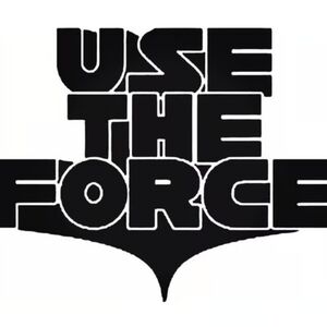 Use The Force Star Wars  Rub On Sticker
